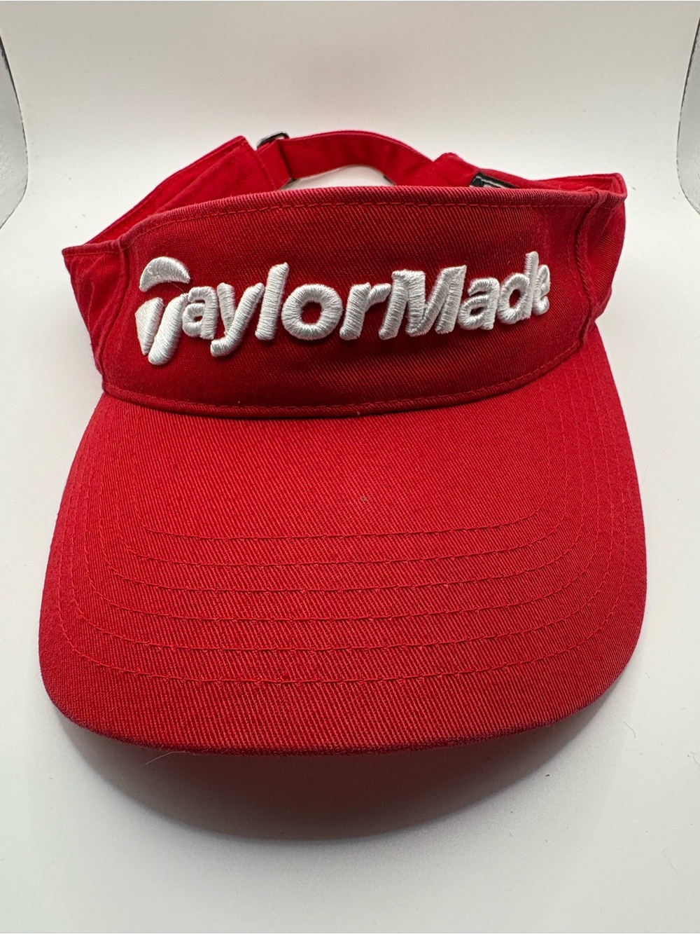 TaylorMade r7 Red TMAX Gear Adjustable Golf Visor Hat One Size